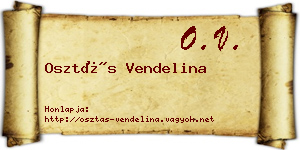 Osztás Vendelina névjegykártya